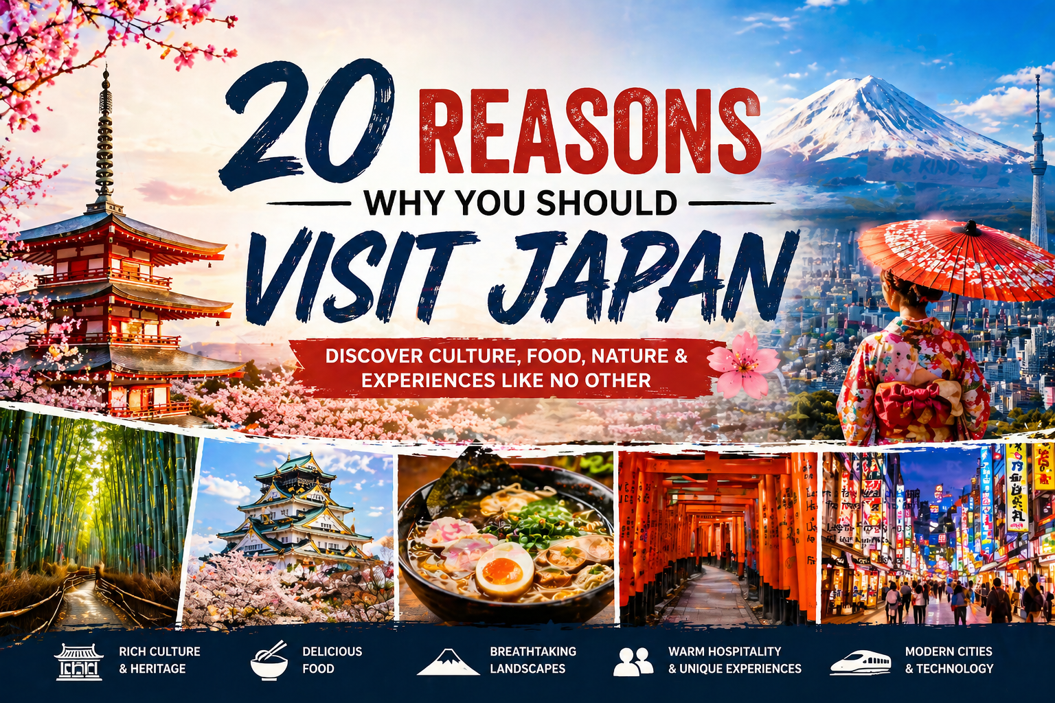 Top 20 Reasons to Visit Japan for First-Time Travelers
