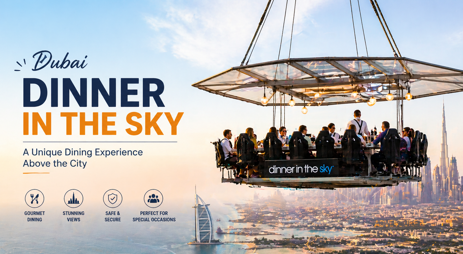 Dinner in the Sky Dubai: Luxury Aerial Dining Experience with Skyline Views